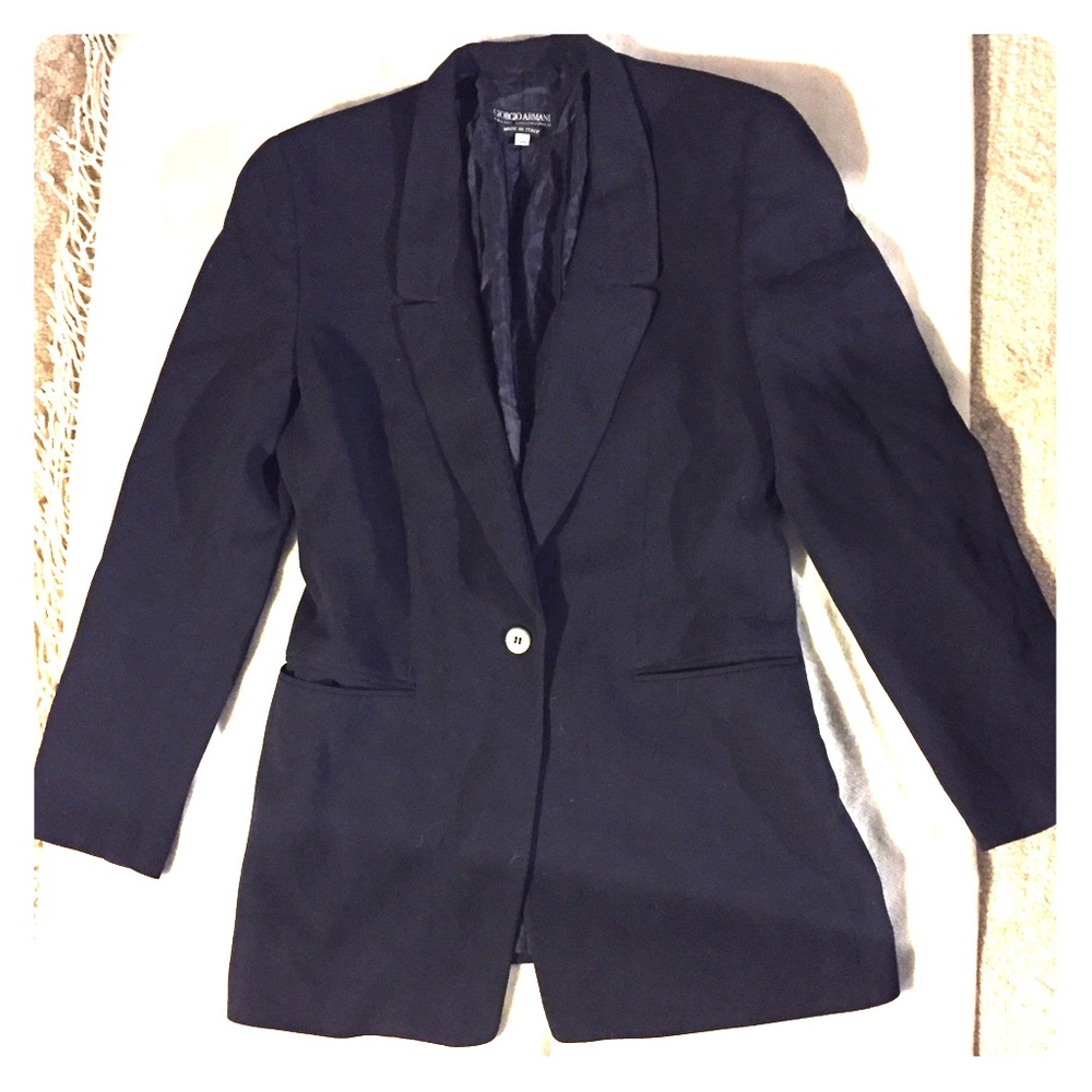 Armani Women's Black Wool Blazer
